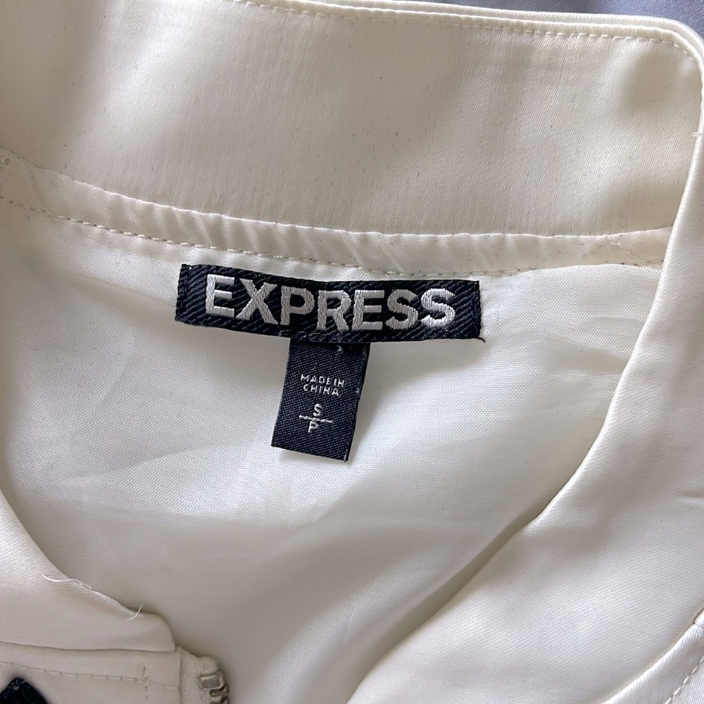 Express Embroidered Sateen bomber jacket - Picture 6 of 6